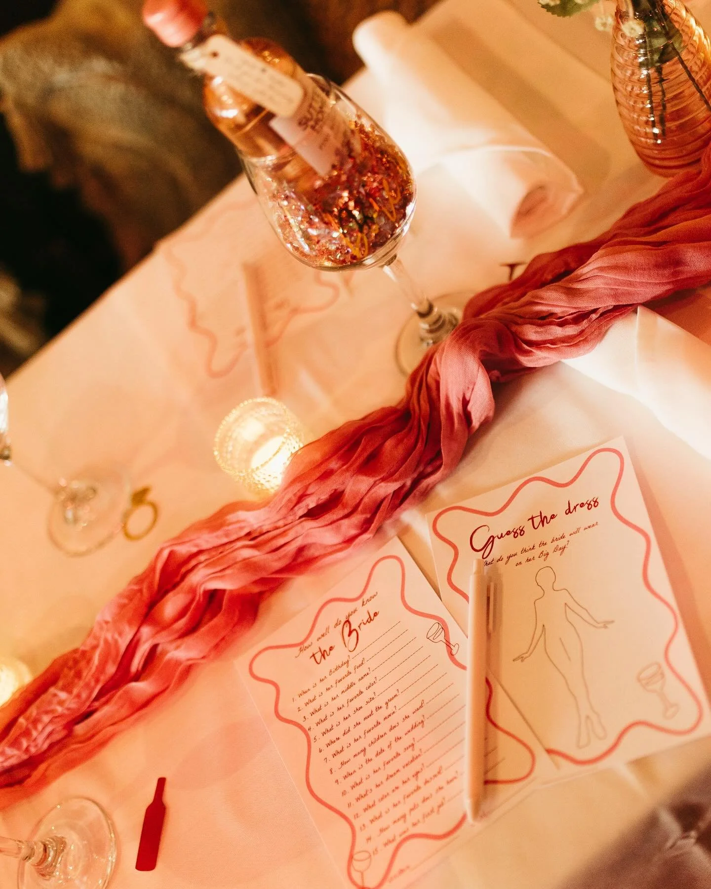 ✨Bridal Shower Details Matter! ✨

From custom games to thoughtfully curated centerpieces, every little touch helps create a memorable experience for the bride-to-be and her guests 💕⁠

One of my favorite parts of being a coordinator is getting to kno