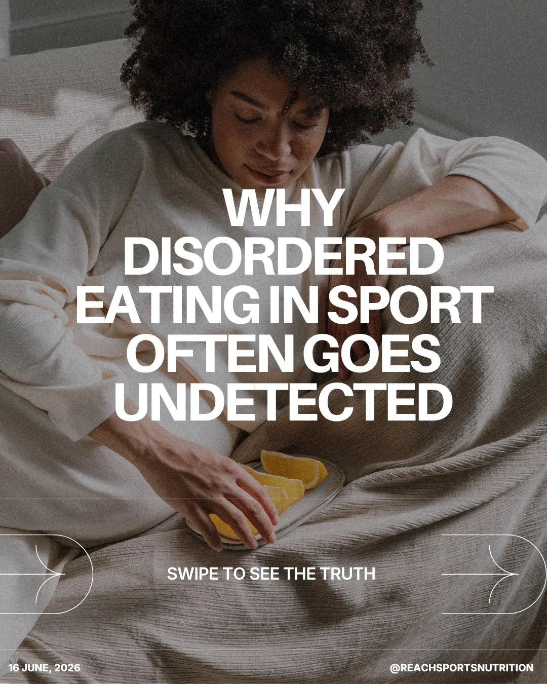 Eating disorders and disordered eating are complex. Early identification and support matter 🤍

This post only touches on a small handful of the reasons that warning signs can be difficult to recognise in sport. Sometimes these are hidden in plain si