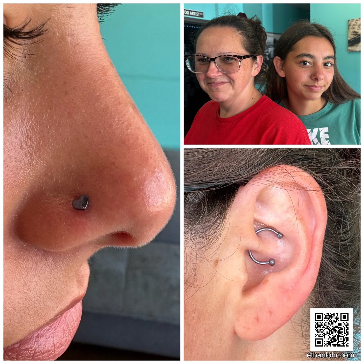 I love it when families get pierced together. ☺️
Schedule your next piercing with me.
https://www.ethanlohr.com/piercing-appointments