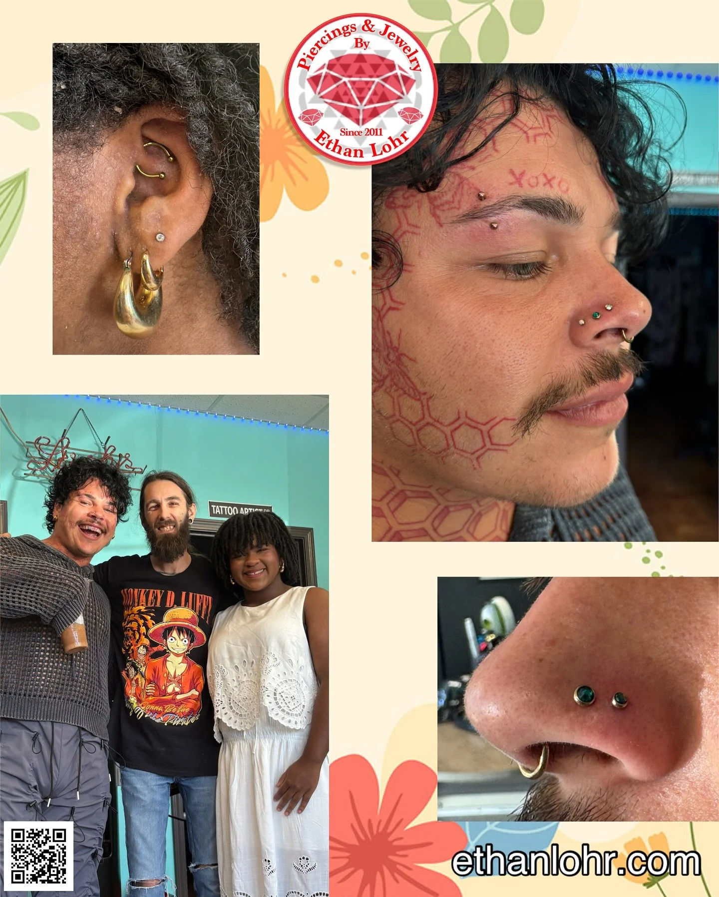 Schedule your next piercing appointment with me 😀
Https://www.ethanlohr.com/piercing-appointments