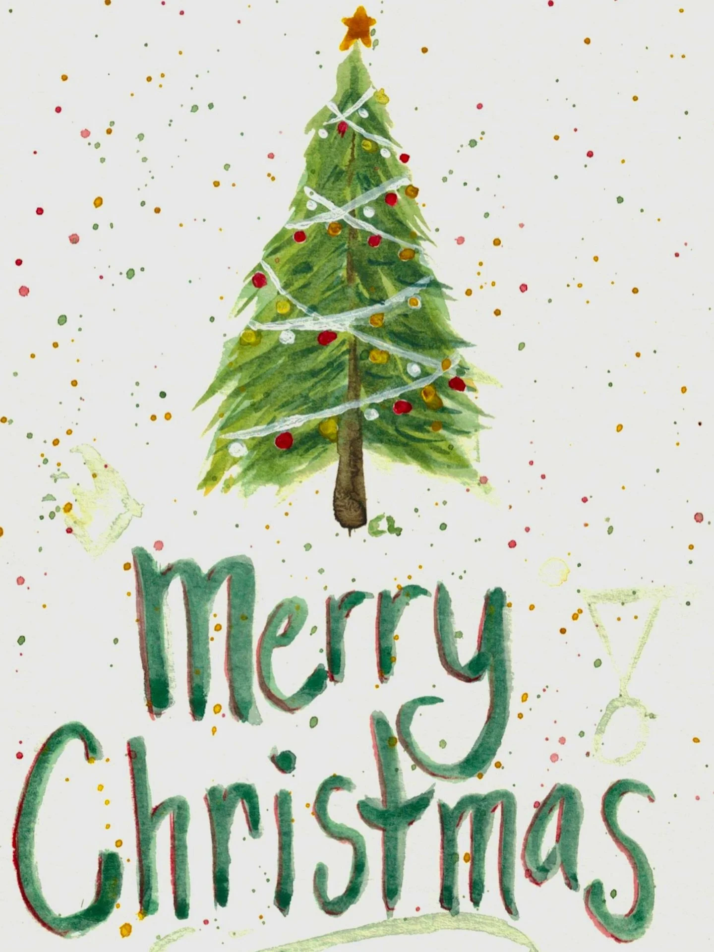 A couple of Christmas cards I painted. Prints and merch available on my Redbubble store (linked below). Thanks for viewing. 😀🎅🎄 

https://www.redbubble.com/people/easyprints337/shop?artistUserName=EasyPrints337&amp;collections=3808875&amp;iaCode=a