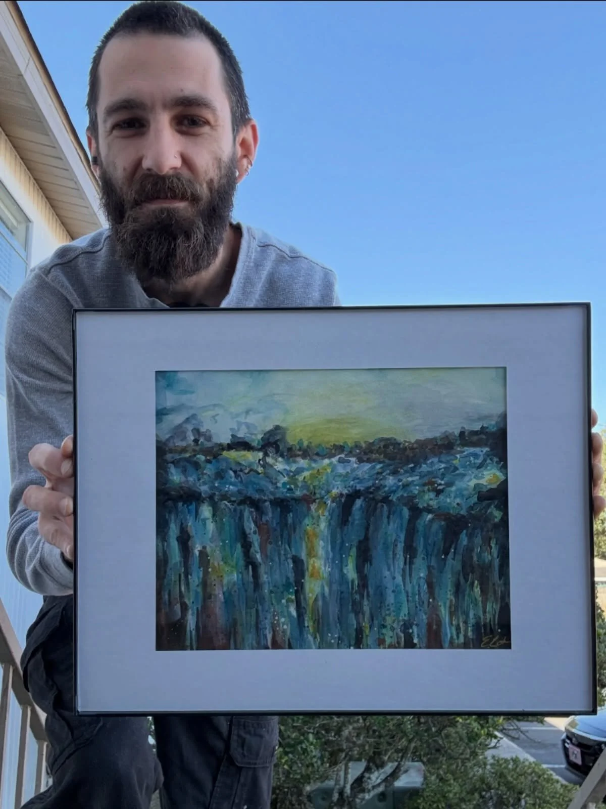 I really enjoyed making this abstract watercolor painting &ldquo;Falling For Something&rdquo;. 

https://www.ethanlohr.com/shop/p/fallingforsomething