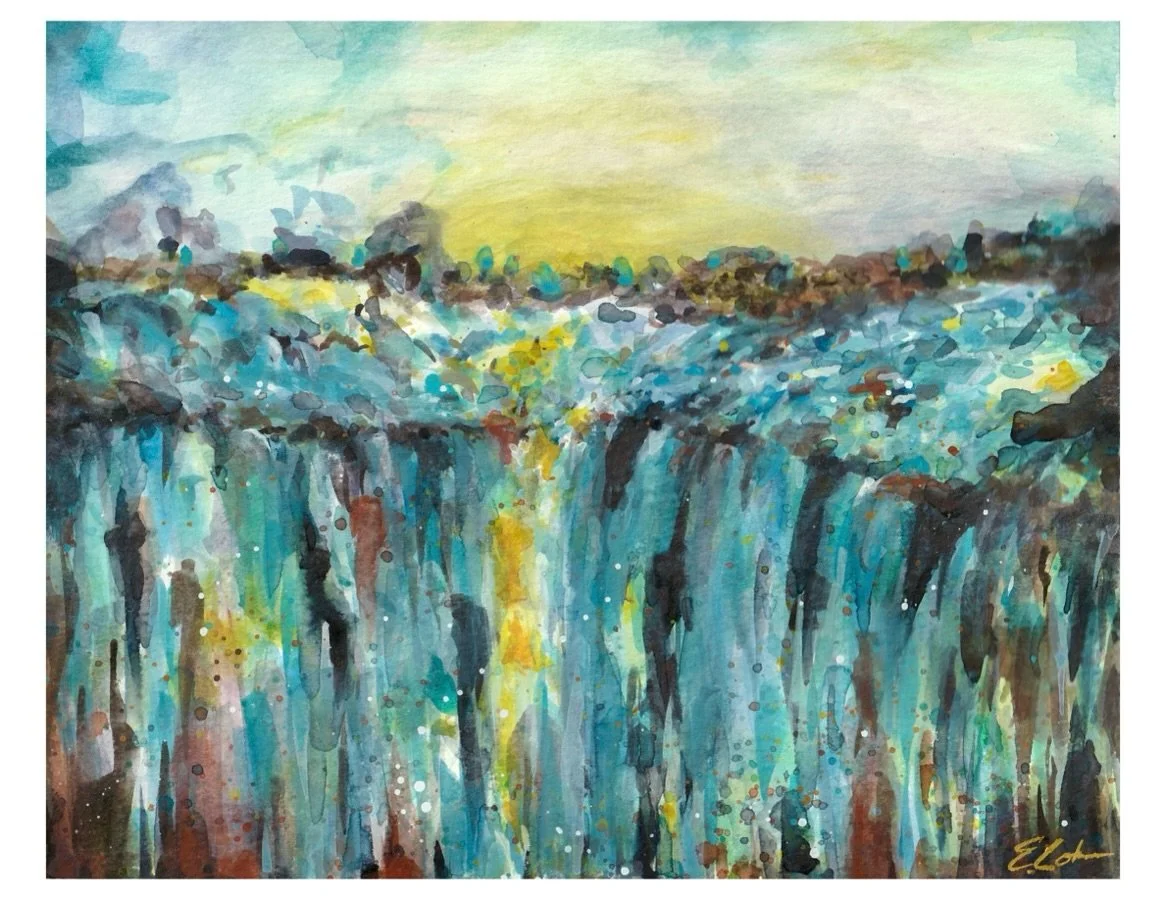 &ldquo;Falling For Something&rdquo; 
Watercolor painting on cold pressed watercolor paper. 
For Sale -$200 - https://www.ethanlohr.com/shop/p/fallingforsomething