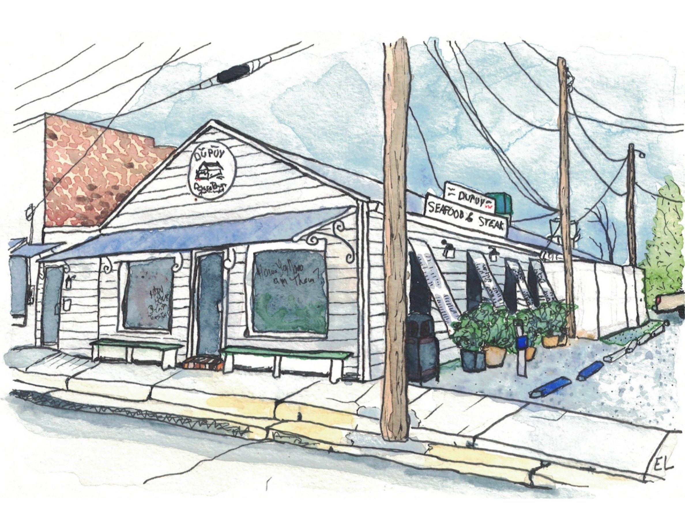 Print of "Dupuy's Watercolor Painting"