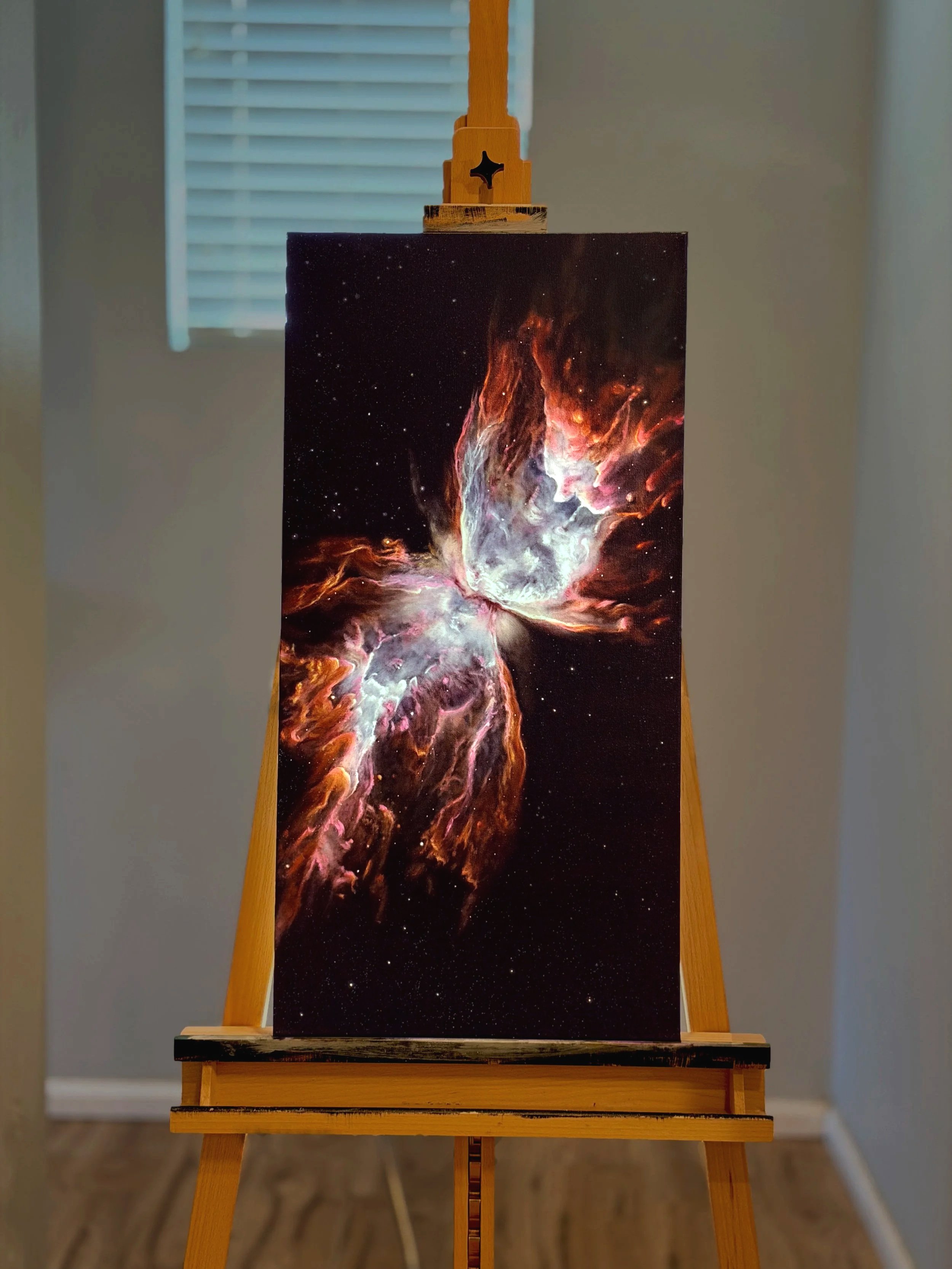 Butterfly Nebula, oil on canvas