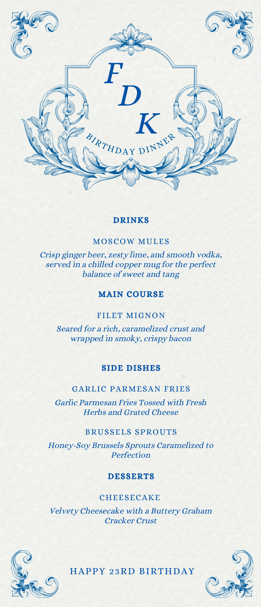 White and Blue Modern Whimsical Illustrative Wedding Menu (3.65 x 8.5 in).png