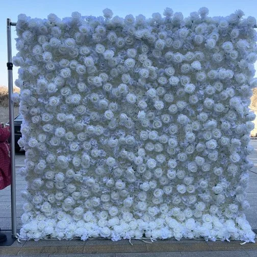 White Luxe: A timeless all-white floral wall that blends seamlessly with any theme. Clean, classic, and beautiful.