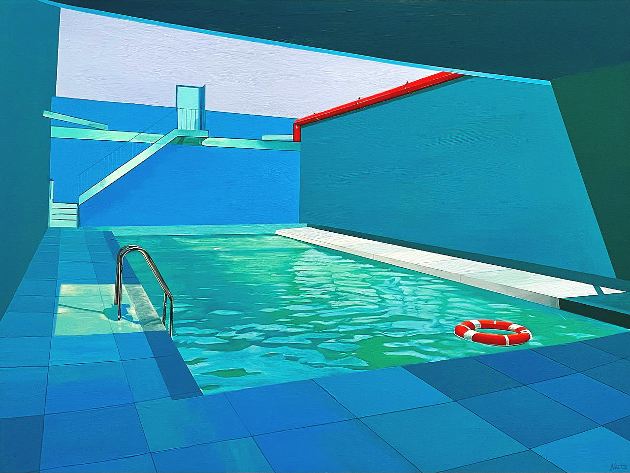 The Deep End | 30 x 40 inches | Acrylic on wood panel |  SOLD