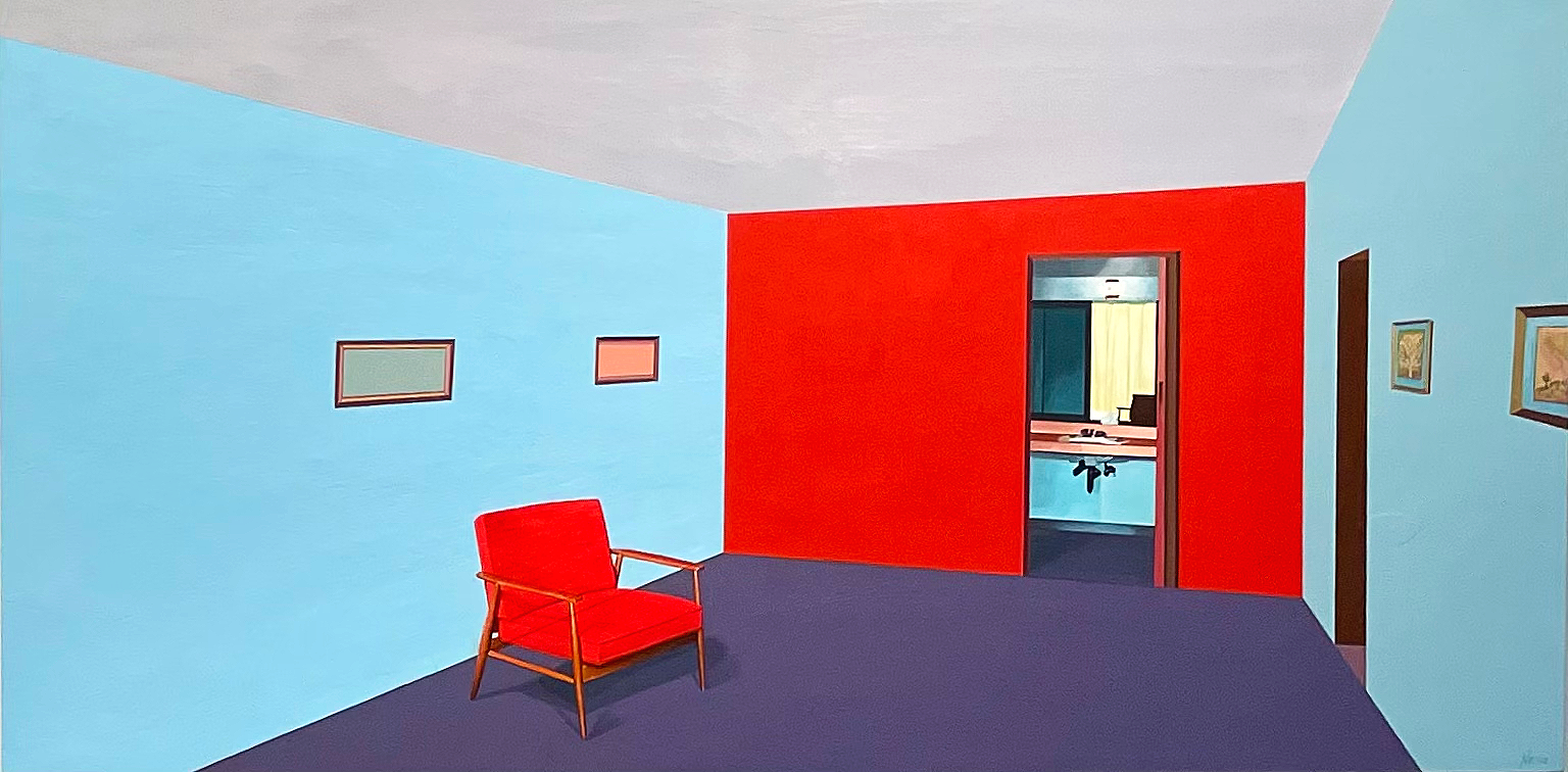 Intersection |  30 x 60 inches | Acrylic on wood panel 