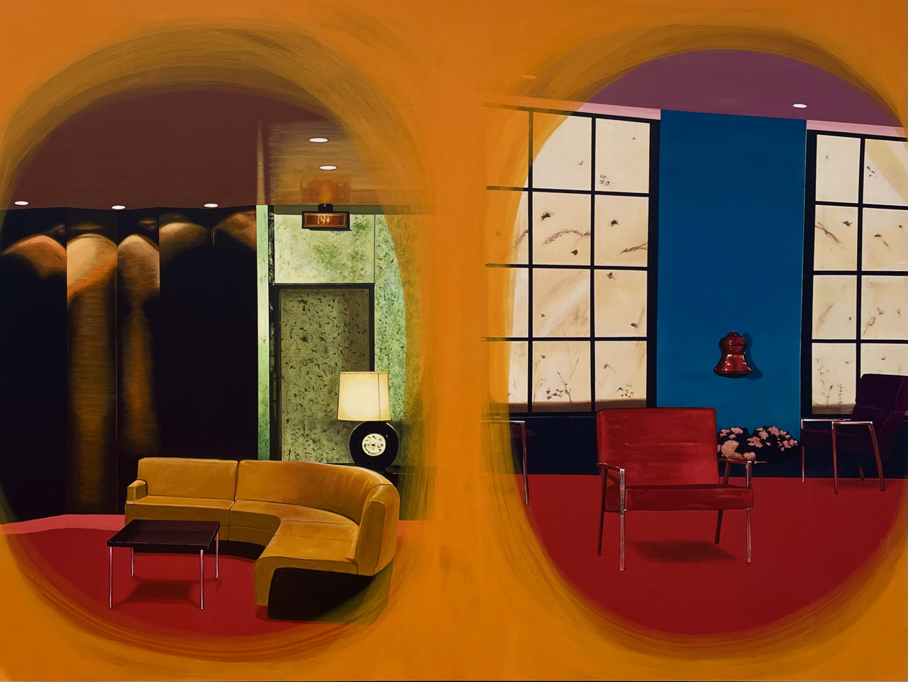Laps | 36 x 48 inches | Acrylic on wood panel | AVAILABLE