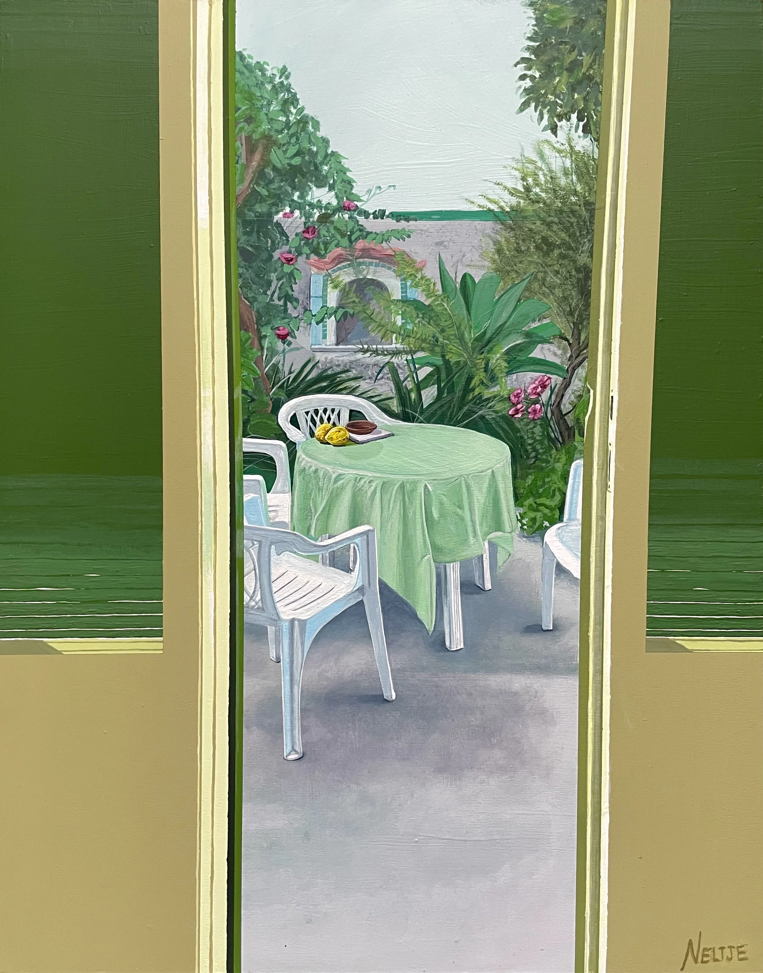 Tout Doux | 14 x 11 inches | Acrylic on wood panel | COMMISSION
