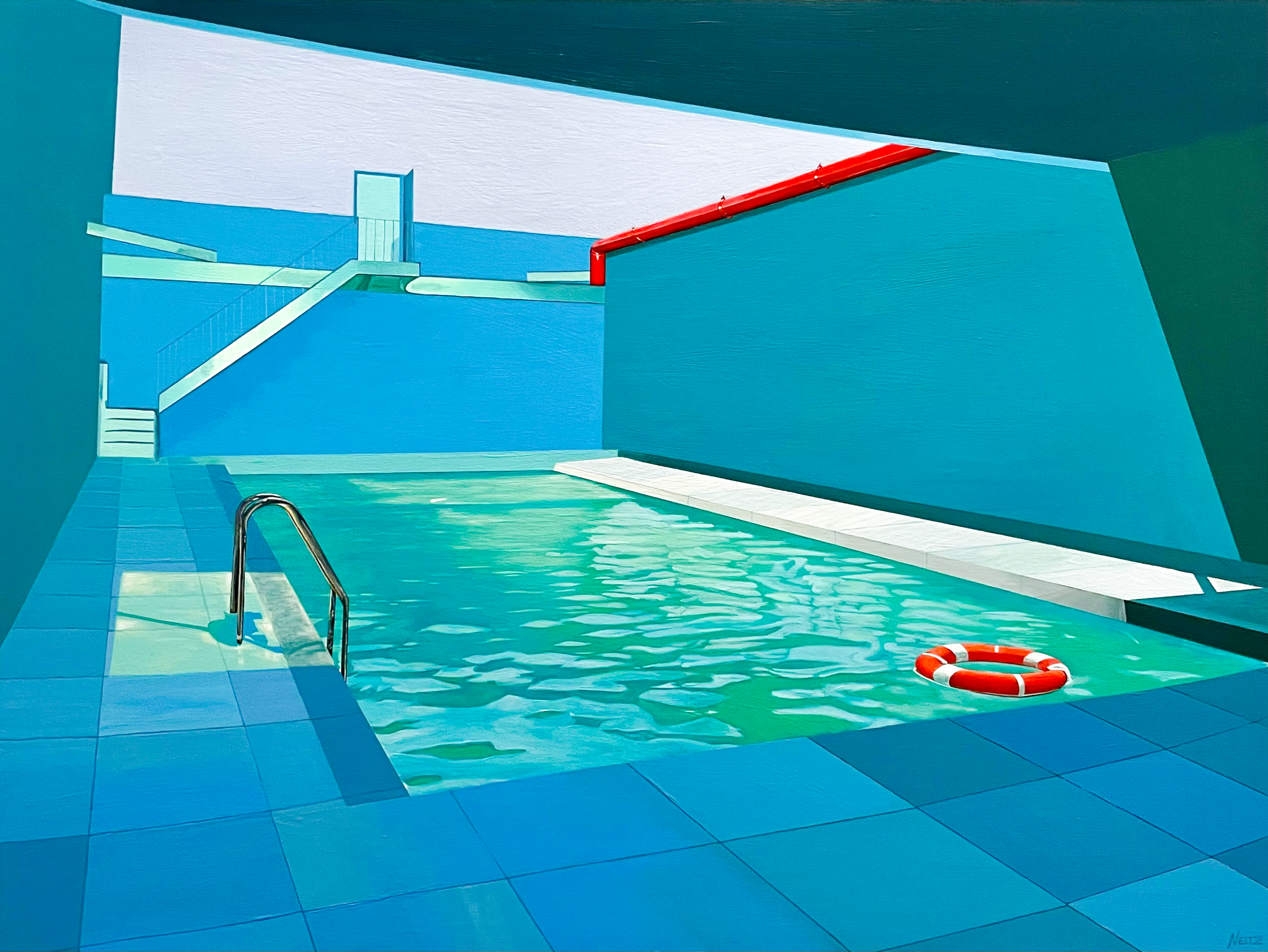 The Deep End | 30 x 40 inches | Acrylic on wood panel | SOLD