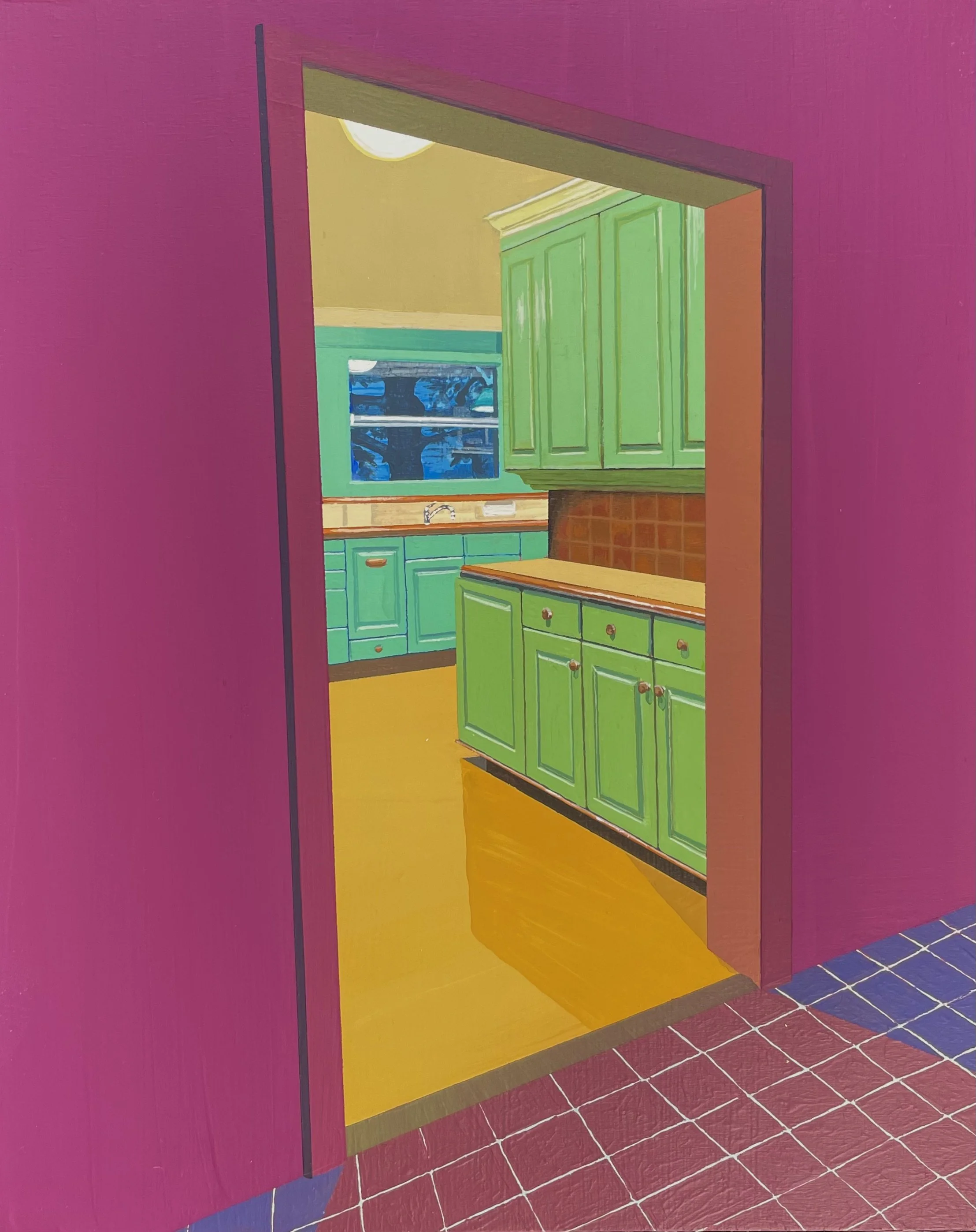 Glatt | 10 x 8 inches | Acrylic on wood panel 