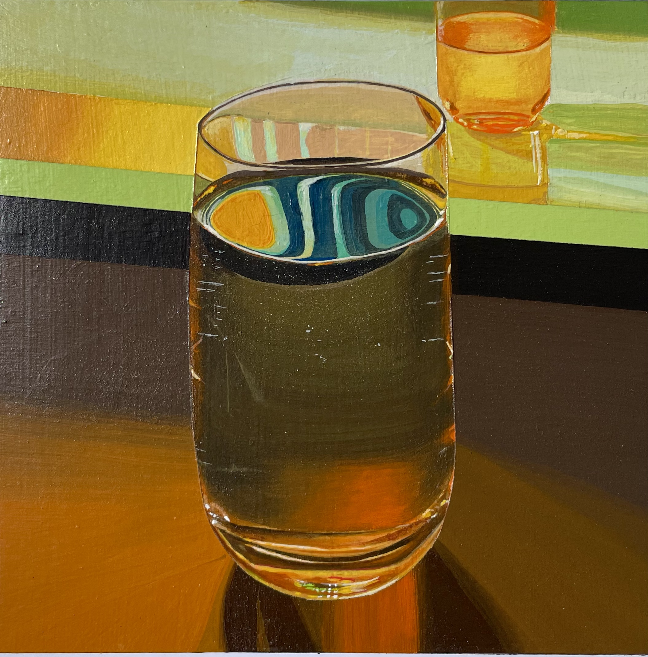 Amber | 6 x 6 inches | Acrylic on wood panel | AVAILABLE 