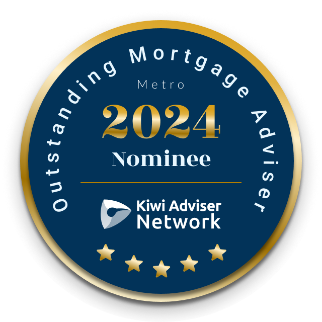 Badge for 2024 Outstanding Mortgage Adviser Nominee by Kiwi Adviser Network