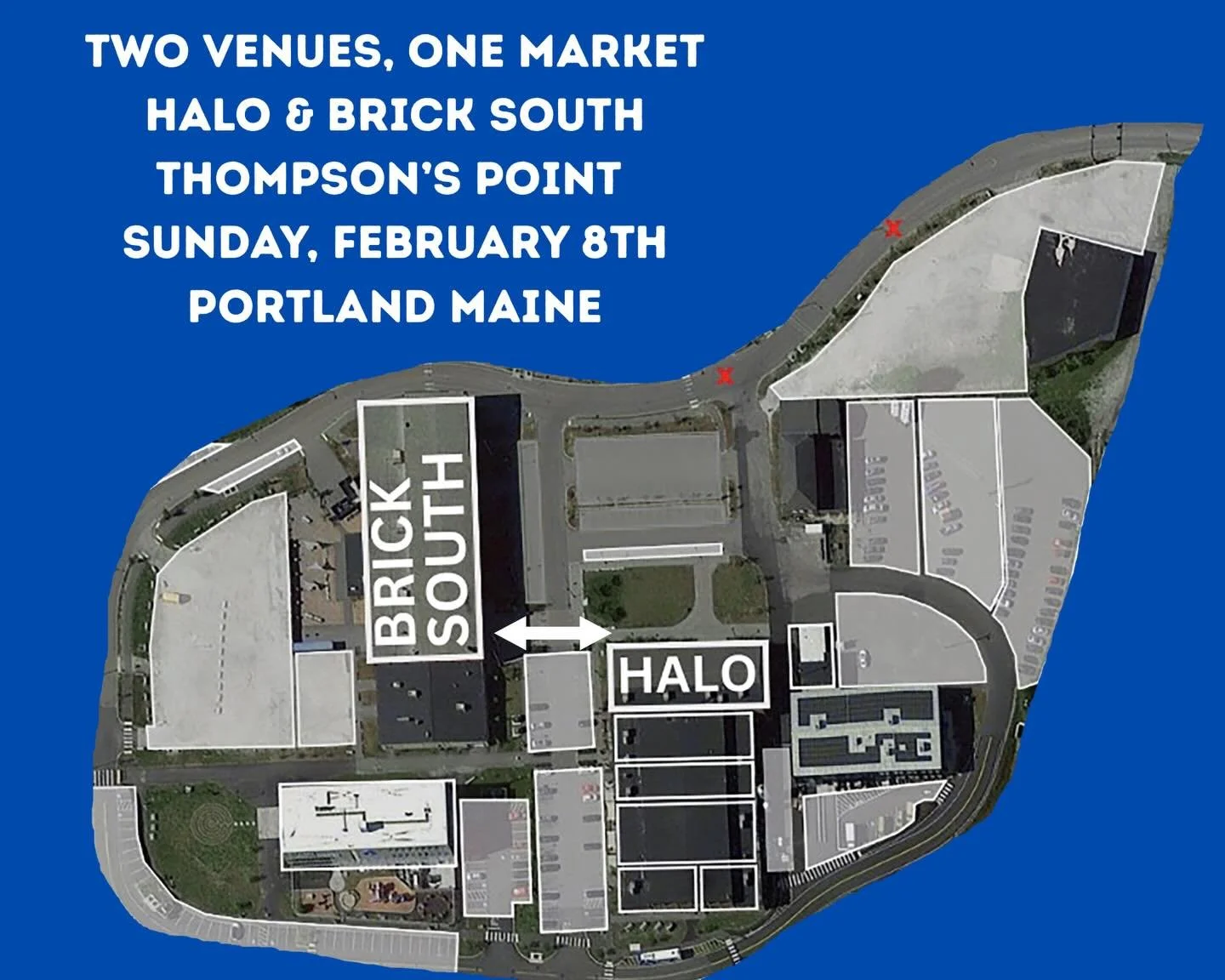 Reminder for February 8th visitors: We have 2 venues for you to explore! Halo &amp; Brick South. Halo will have 33 vendors &amp; a new layout! Brick South will have 70+ vendors. 💞

Both venues have a bar with NA &amp; speciality drink options. Indoo