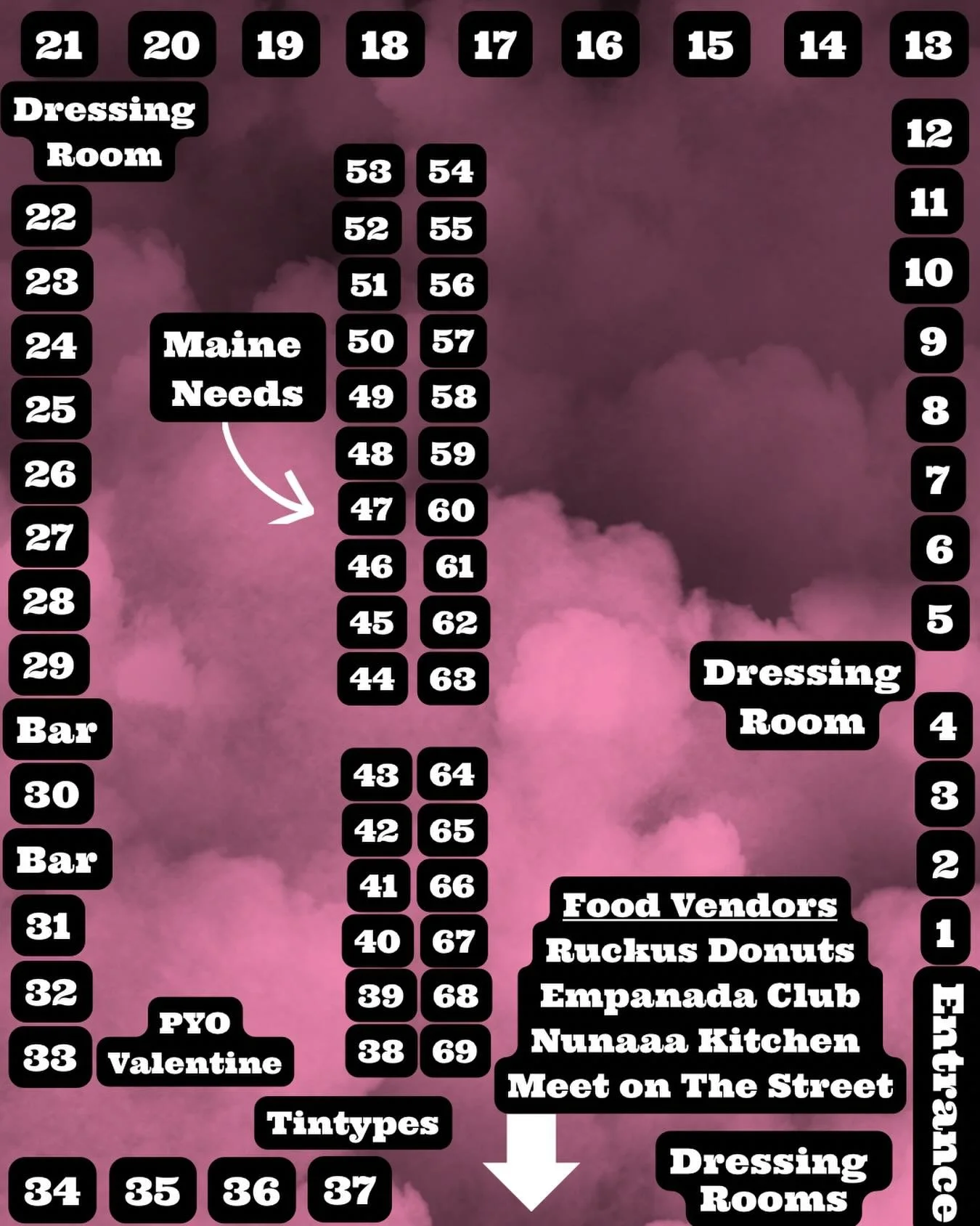 This Sunday&rsquo;s Brick South lineup!
Indoor Food Vendors 🍽️
@ruckusdonuts 
@empanada_club 
@nunaaa.kitchen4
@meet_onthe_street
1 @in.the.garden.vintage &amp; @roughflash
2 @wardtone_records
3 @rene_and_gerty
4 @curiosity_antiques
5 @forest.city.t