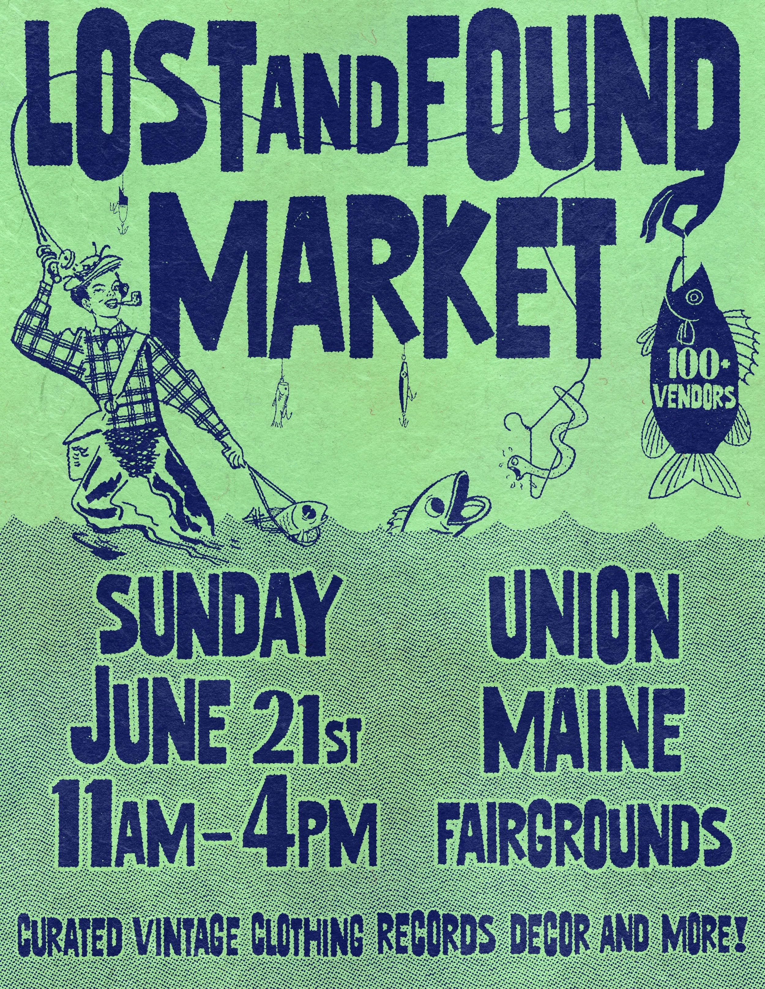 Visit Maine&rsquo;s largest vintage pop-up market at the Union Fairgrounds June 21st! Shop 100+ curated vintage &amp; artisan vendors stationed across THREE spaces. Plus a wide variety of food vendors!

Selection: Featuring 100+ of New England&rsquo;