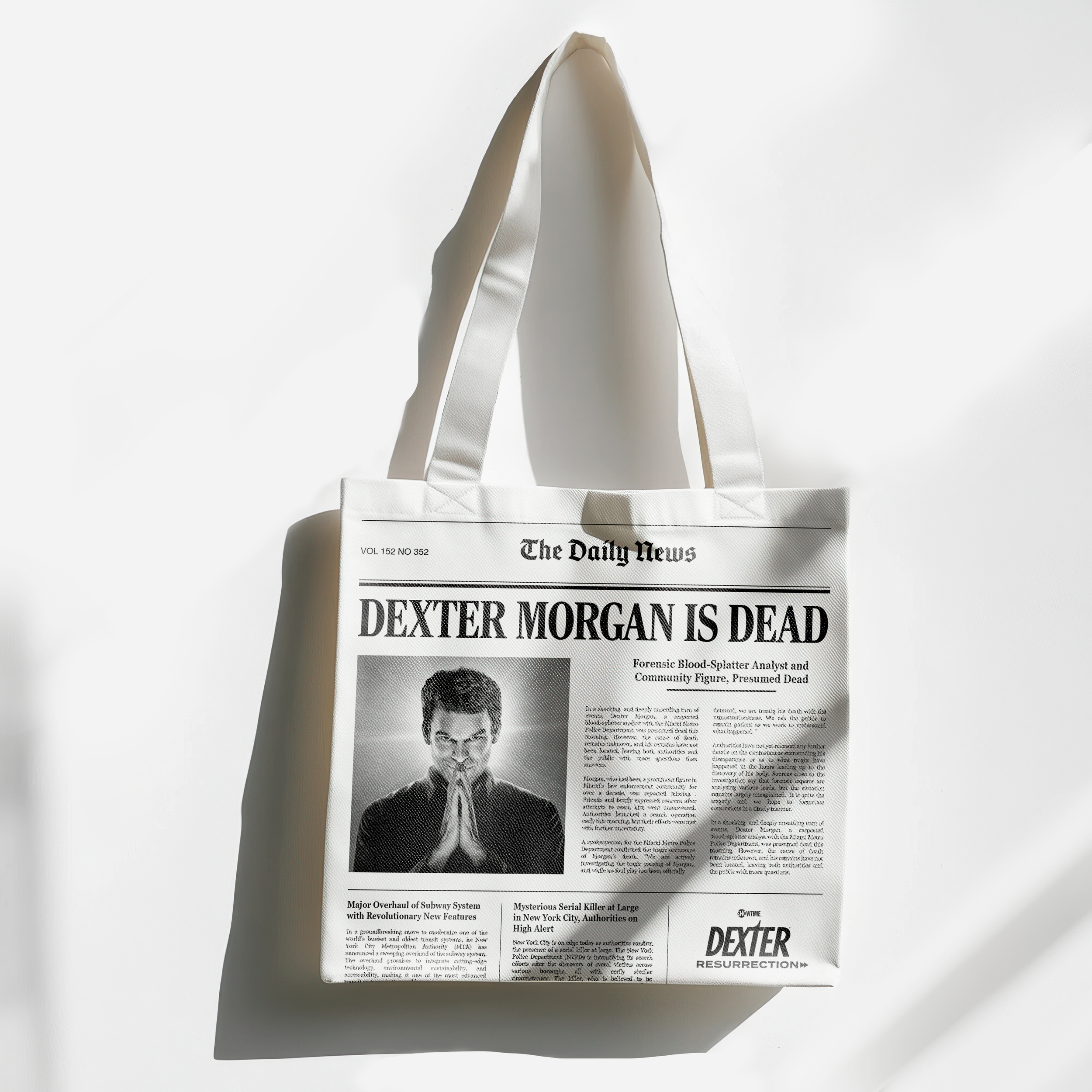 Dexter Resurrection: Internal Tote Bag Design