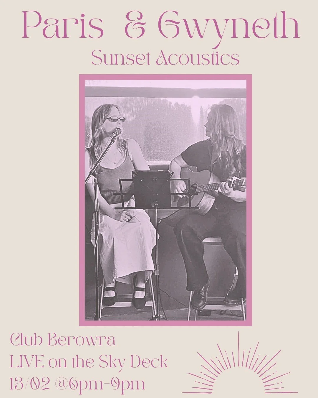 Sunset Acoustics W/ Gwyneth &amp; Paris