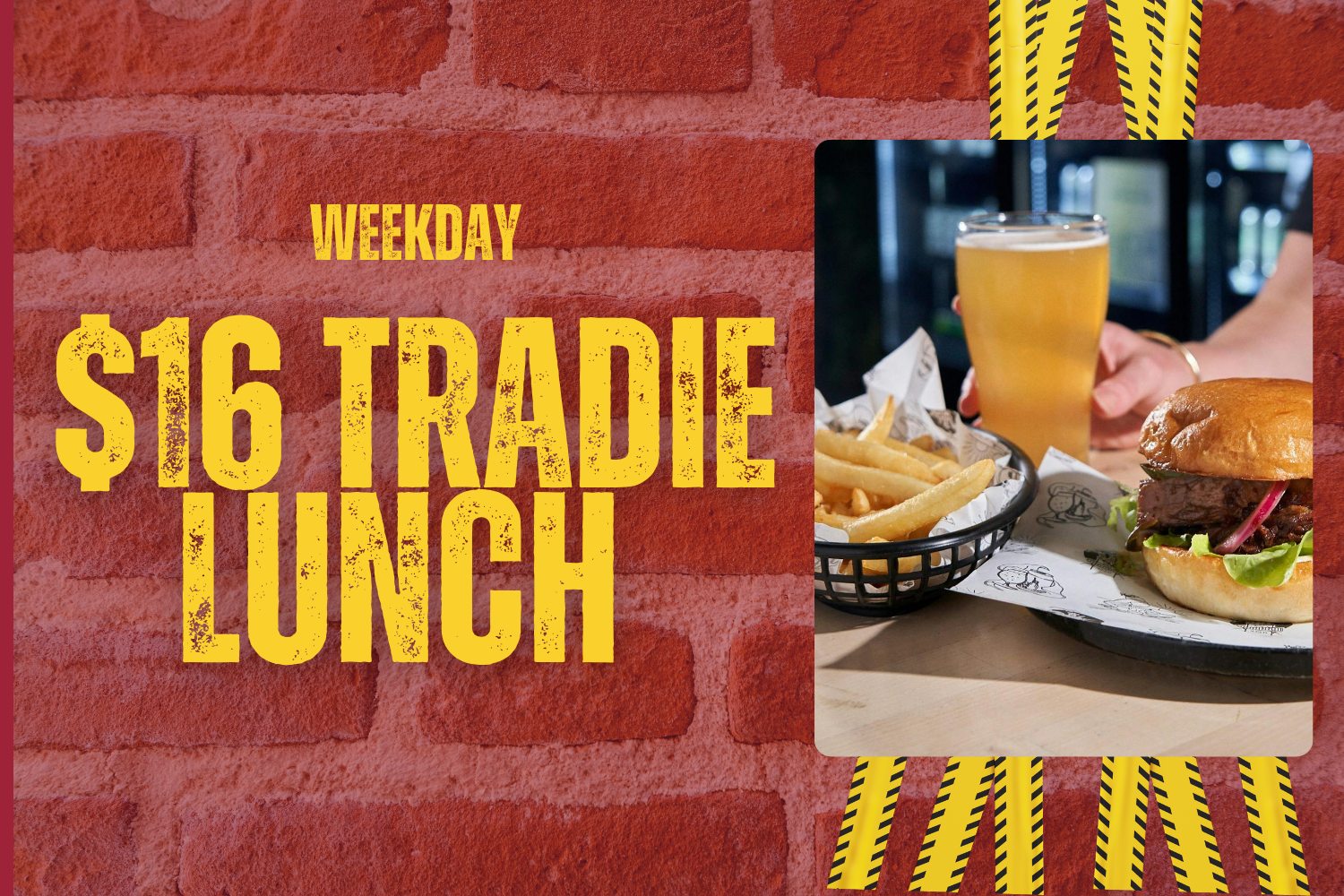Weekday Tradie Lunch Special