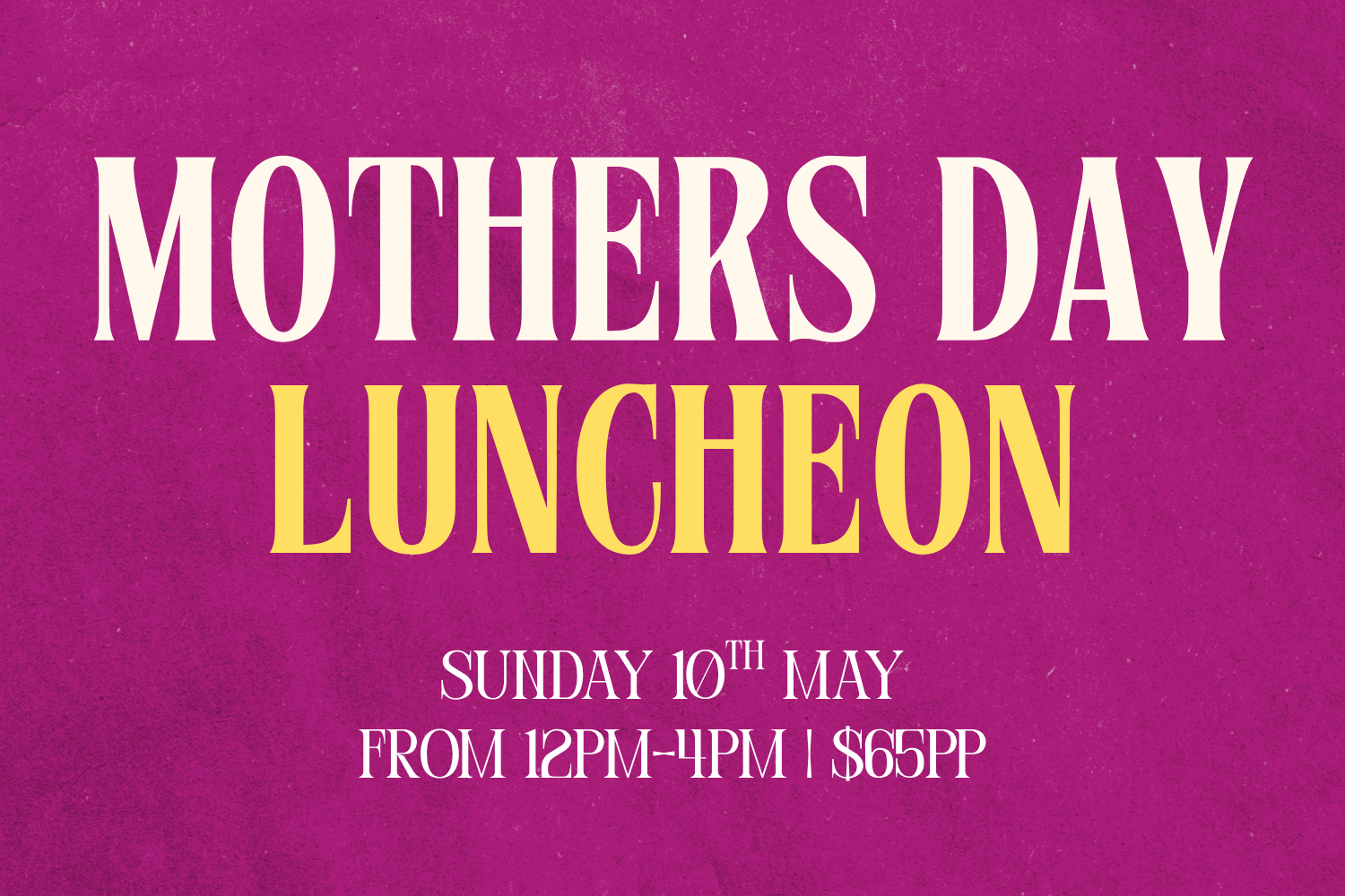 Mother's Day Luncheon