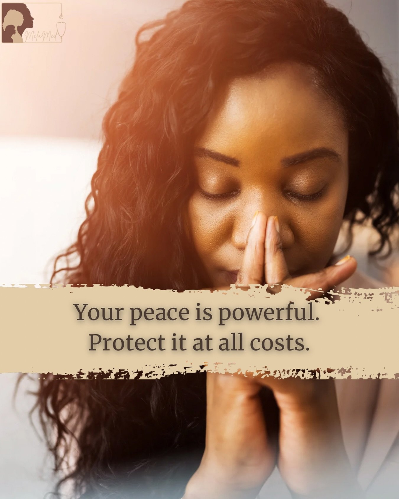 In medicine, it&rsquo;s so easy to lose yourself in the chaos. But remember: your peace is your power. Take a moment to breathe, reset, and protect your space. You deserve it. 💆🏾&zwj;♀️✨
What&rsquo;s one thing you do to protect your peace? Let us k