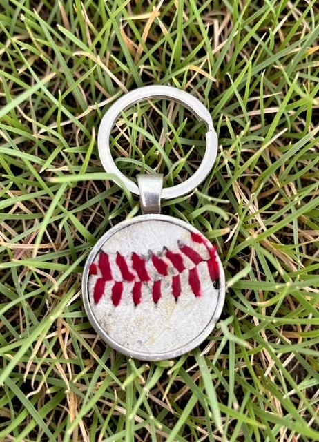 Baseball Keychain - Upcycled