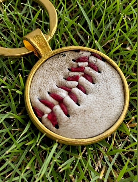 Baseball Keychain - Upcycled