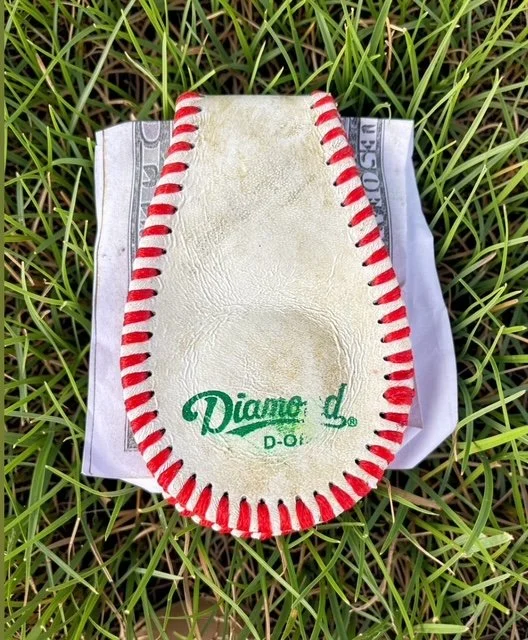 Baseball Money Clip - Upcycled