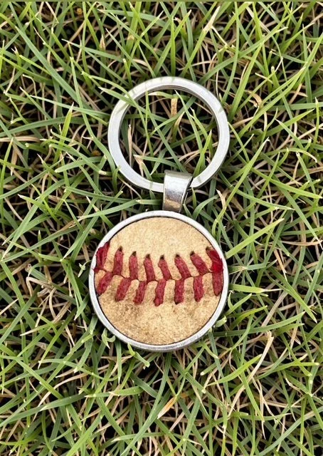 Baseball Keychain - Upcycled
