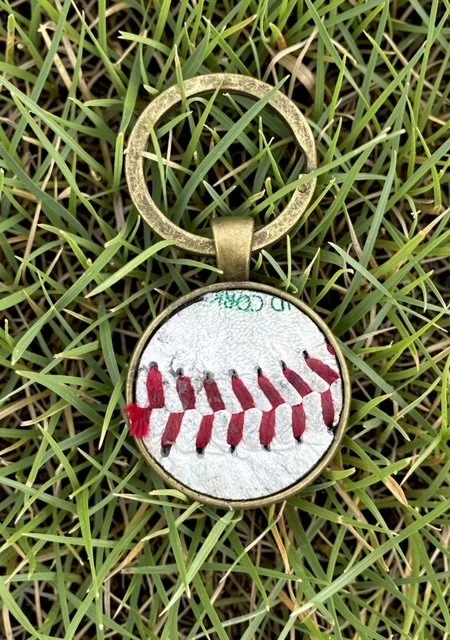 Baseball Keychain - Upcycled