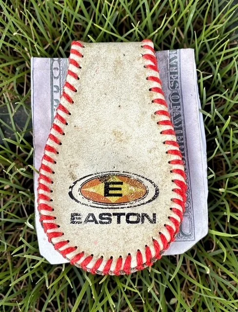 Baseball Money Clip - Upcycled