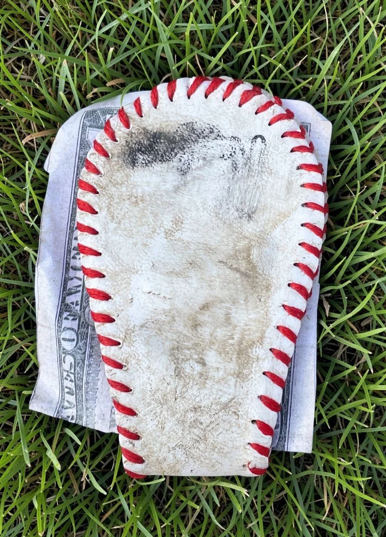 Baseball Money Clip - Upcycled