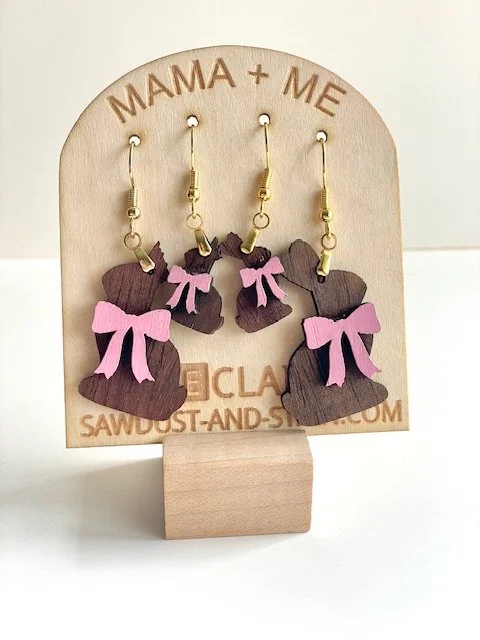 Mama + Mini Matching Chocolate Bunny Earrings