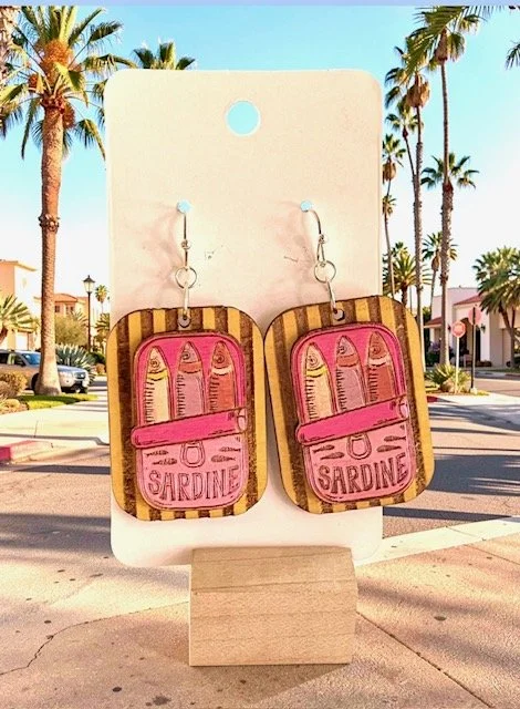 Sardine Tin Social Club Earrings