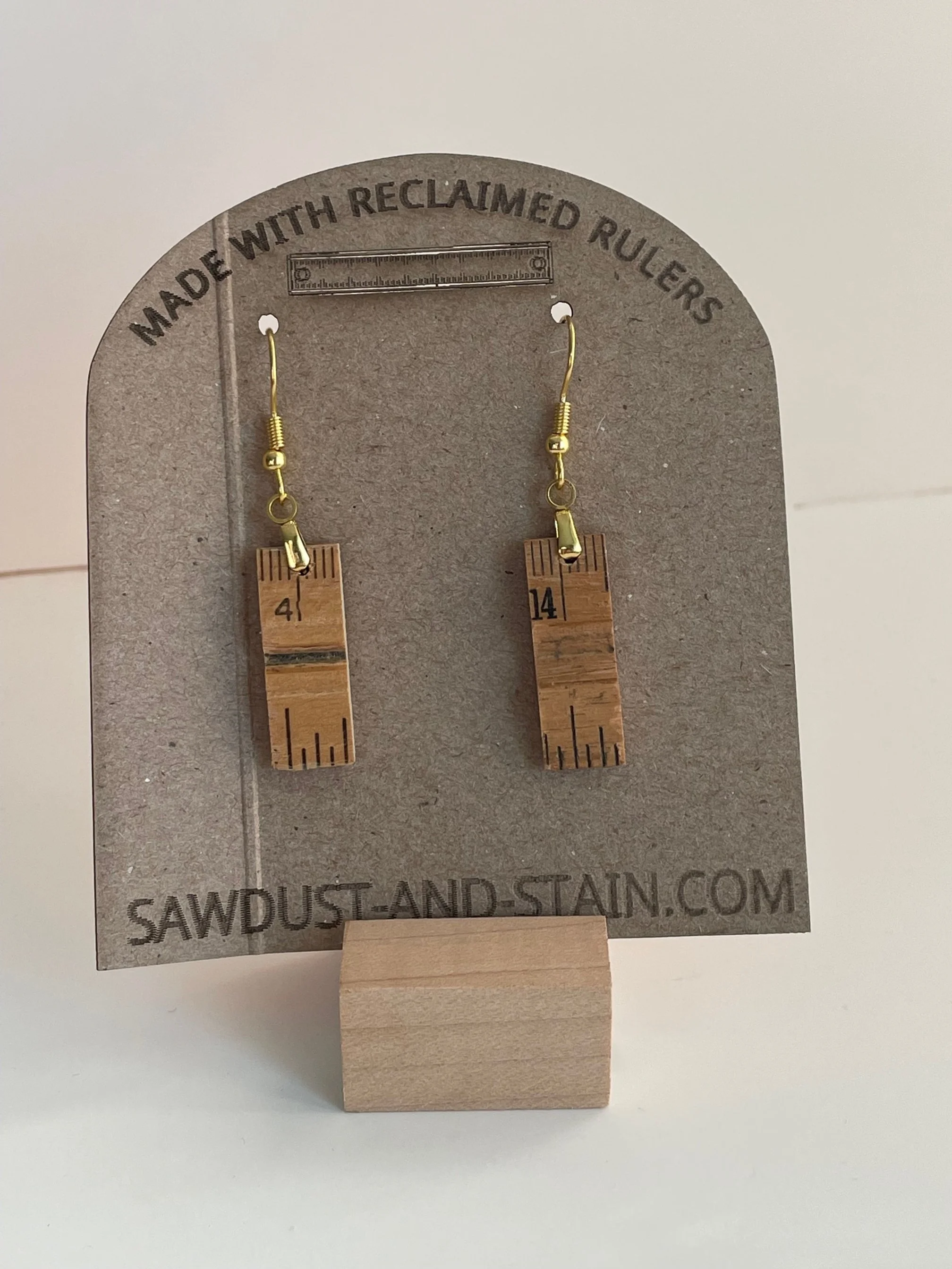 Reclaimed Ruler Earrings