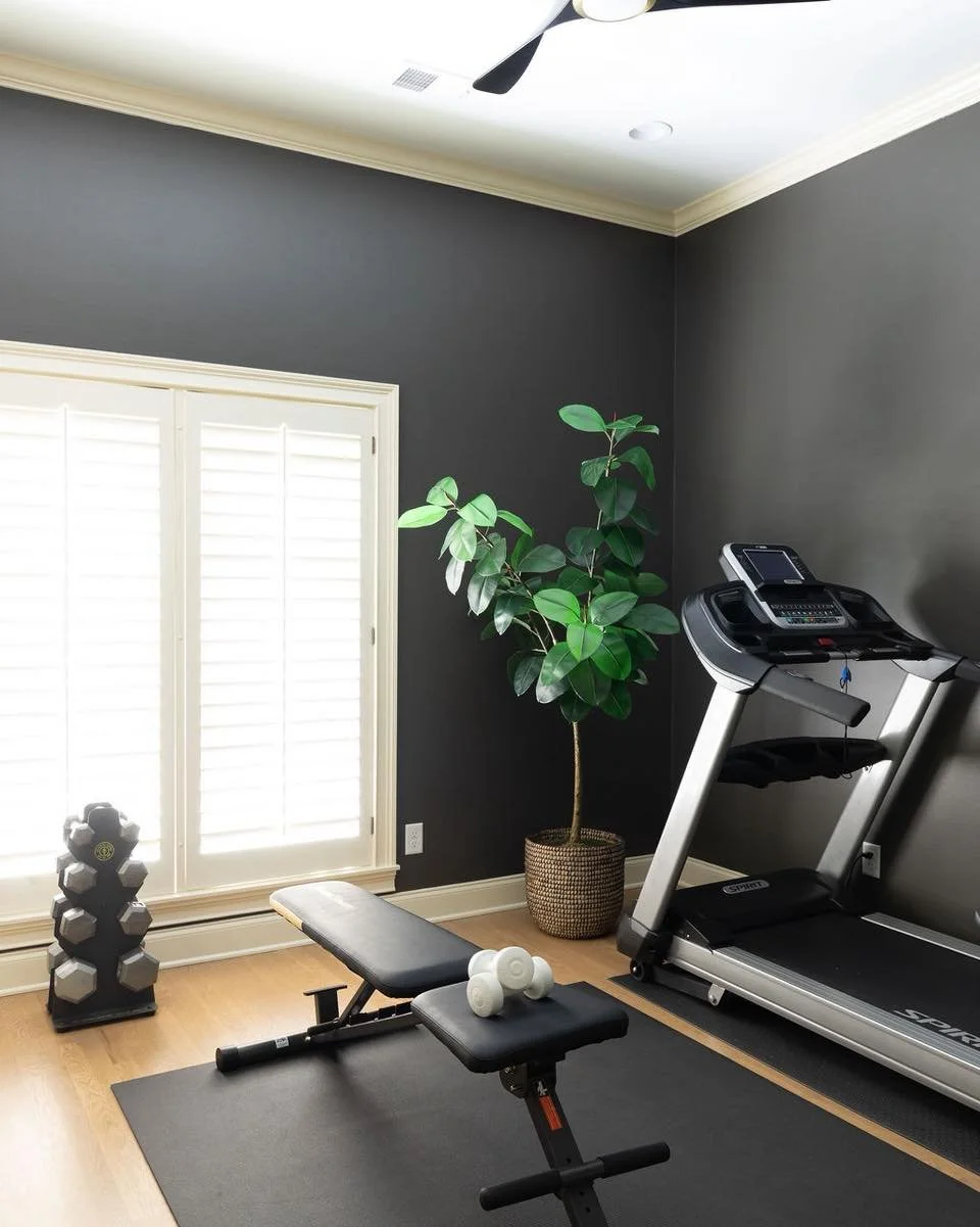 Strength starts with one quiet decision: I&rsquo;ll keep the promise I made to myself.
This home gym is an investment in life.  Worth every penny.
 #HomeGymDesign #DesignMatters #StrongAtHome #HealthyLiving
#MemphisDesigner #MemphisInteriorDesigner #