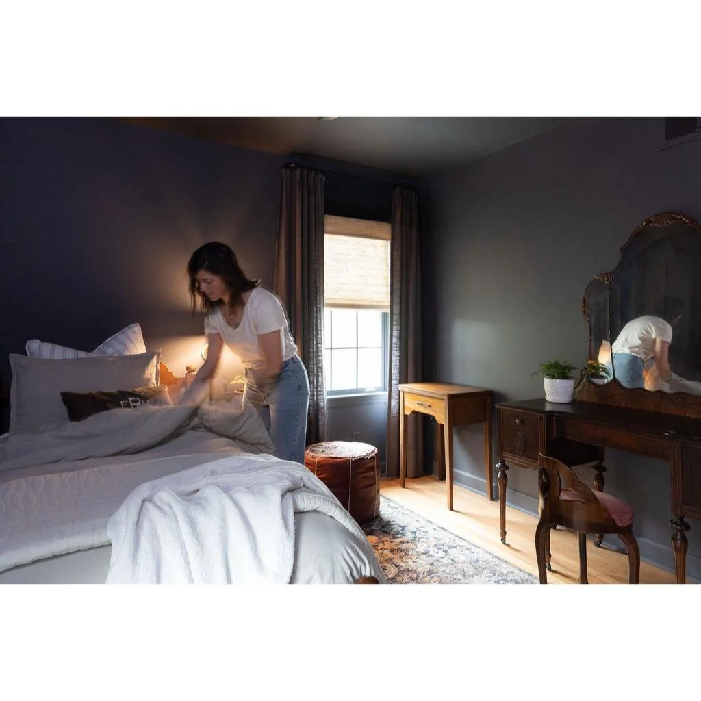 This space isn&rsquo;t about perfection. It&rsquo;s about comfort, calm, and creating a place you actually want to start and end your day in.
Design tip: Don&rsquo;t be afraid to mix old and new. A single antique piece can ground an entire room and g