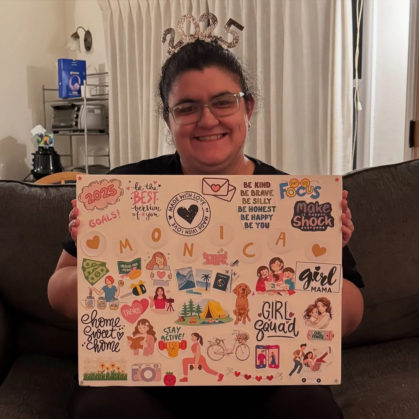 Our family made 2025 Vision Boards last night. We have some big goals, but I can&rsquo;t wait to see what we accomplish. I&rsquo;m feeling determined to make this a great year for our family! #2025 #newyearseve #newyearsday #visionboard #ritzybitzyma