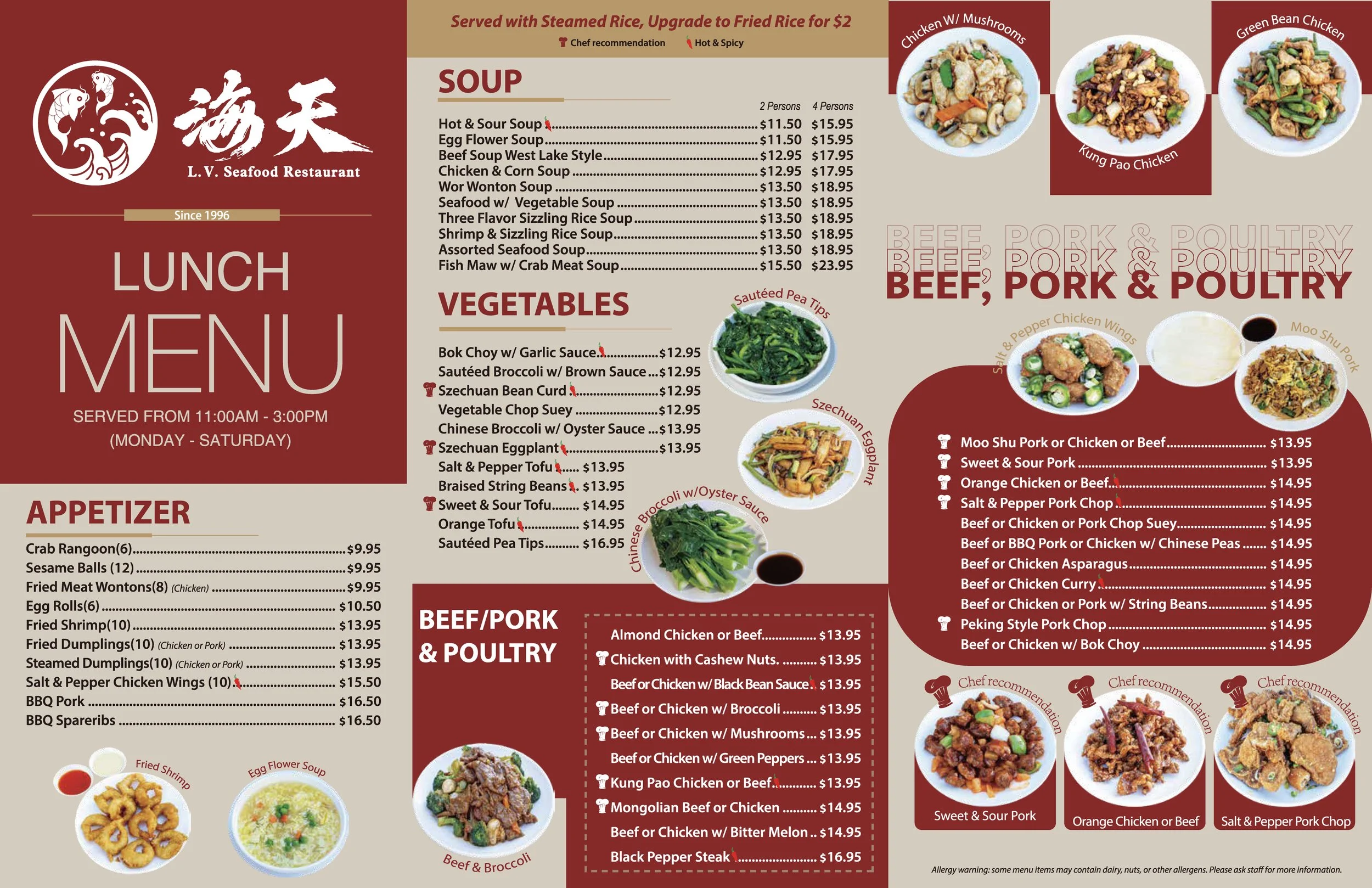 Menu 1 — LV Seafood Restaurant