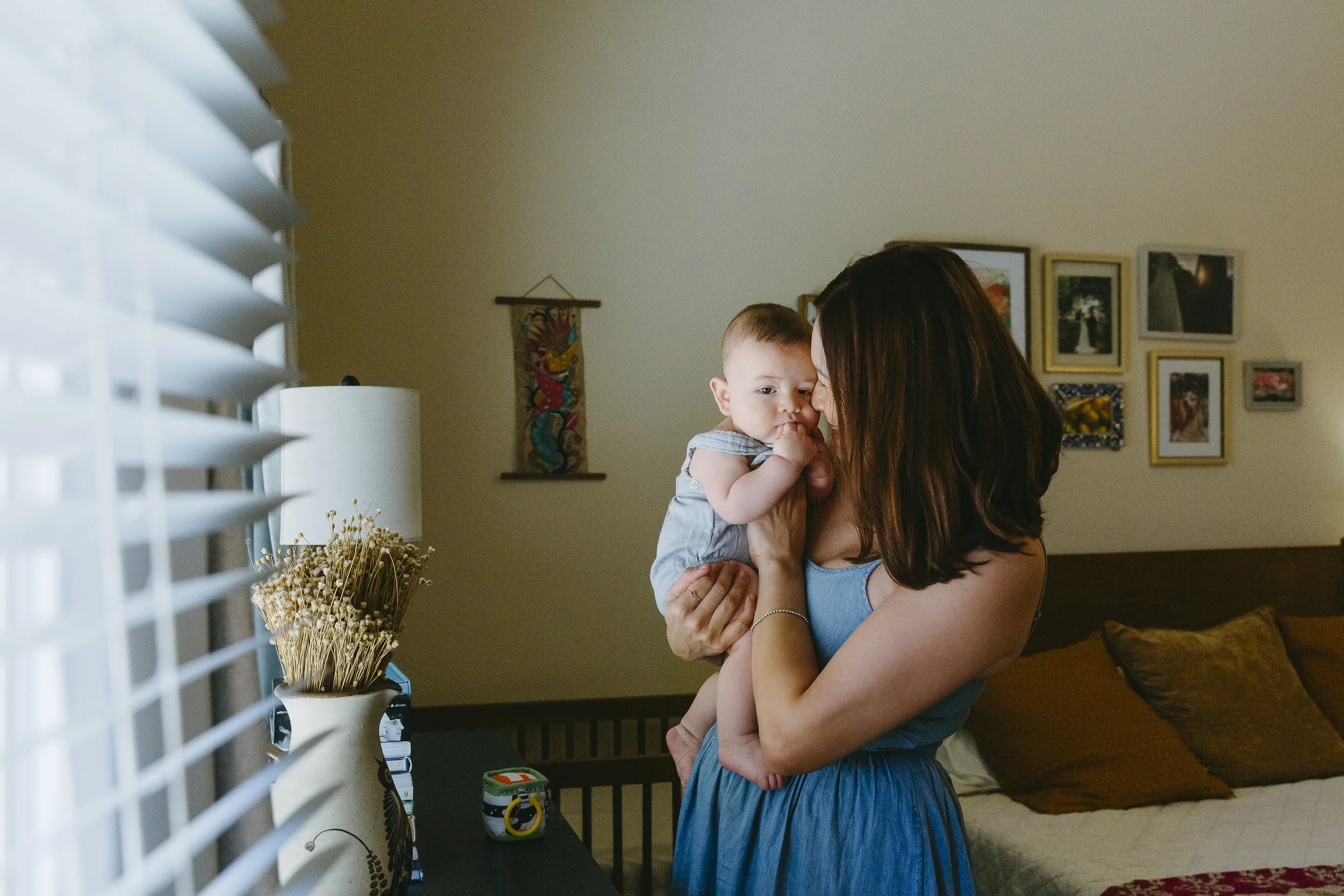 Lifestyle Newborn Photographer in Tucson | In-Home Session with Family of Four