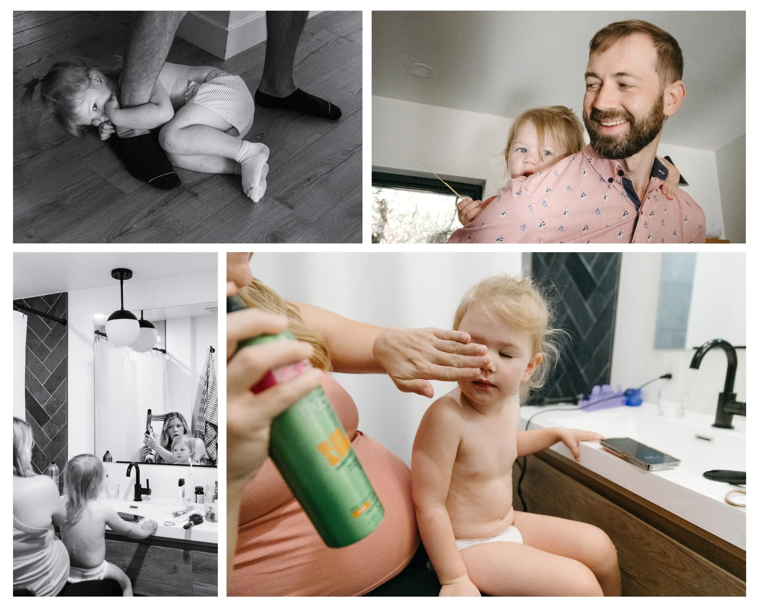 Tucson family photographer documents a slow morning in a family's home