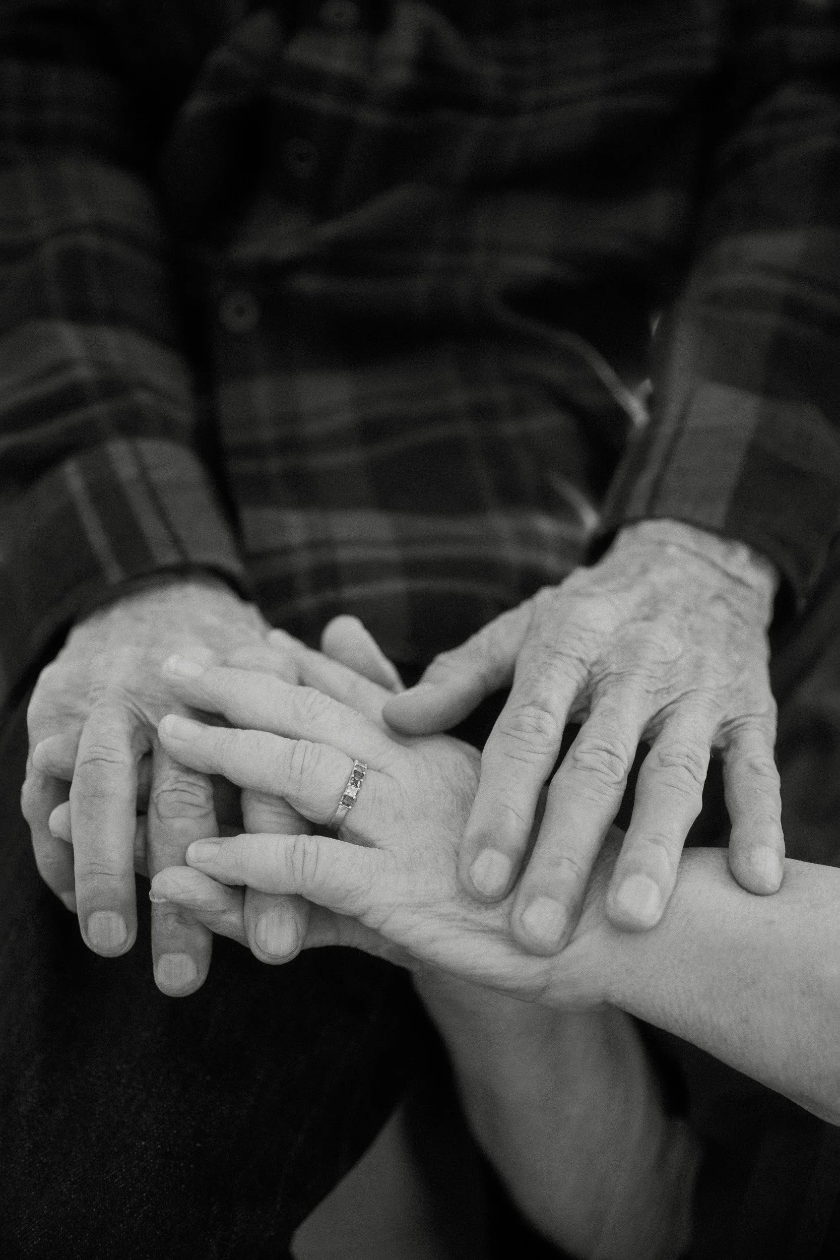 Grammy and grandpa's hands