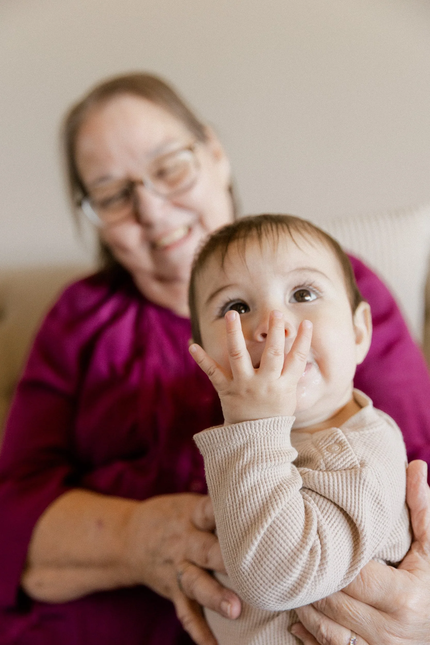  grandma and grandbaby play during a photo session in tucson by Jenna Reich photography 