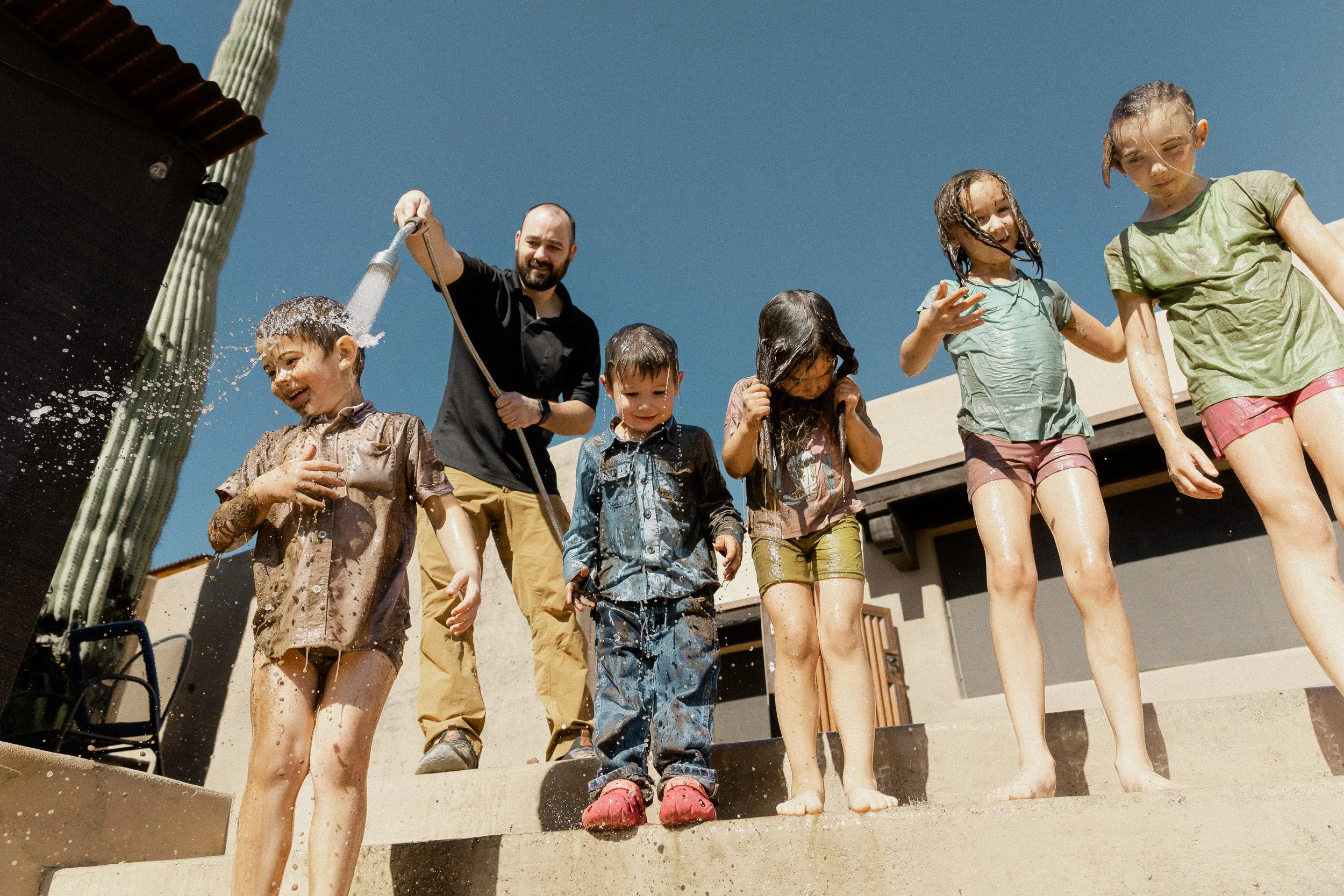  family photoshoot with all the grandkids in tucson 