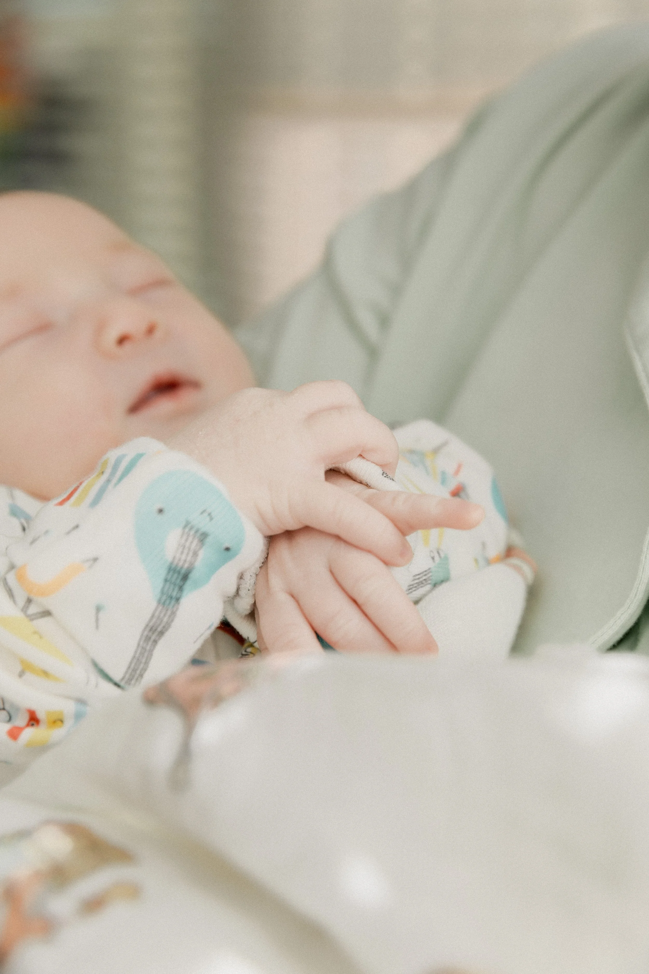 newborn fingers during photo session in tucson