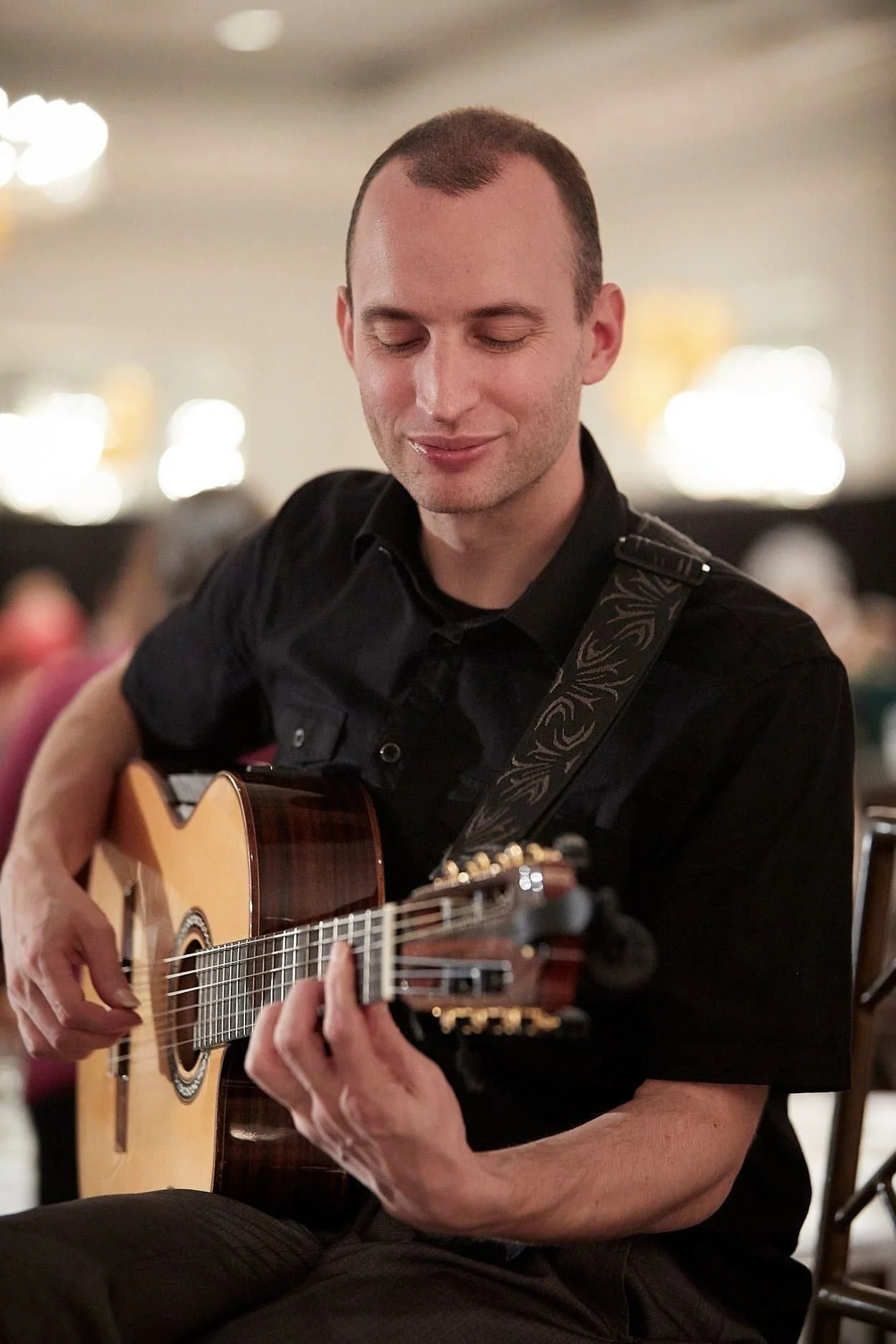 Corporate event client photo accompanying five-star testimonial