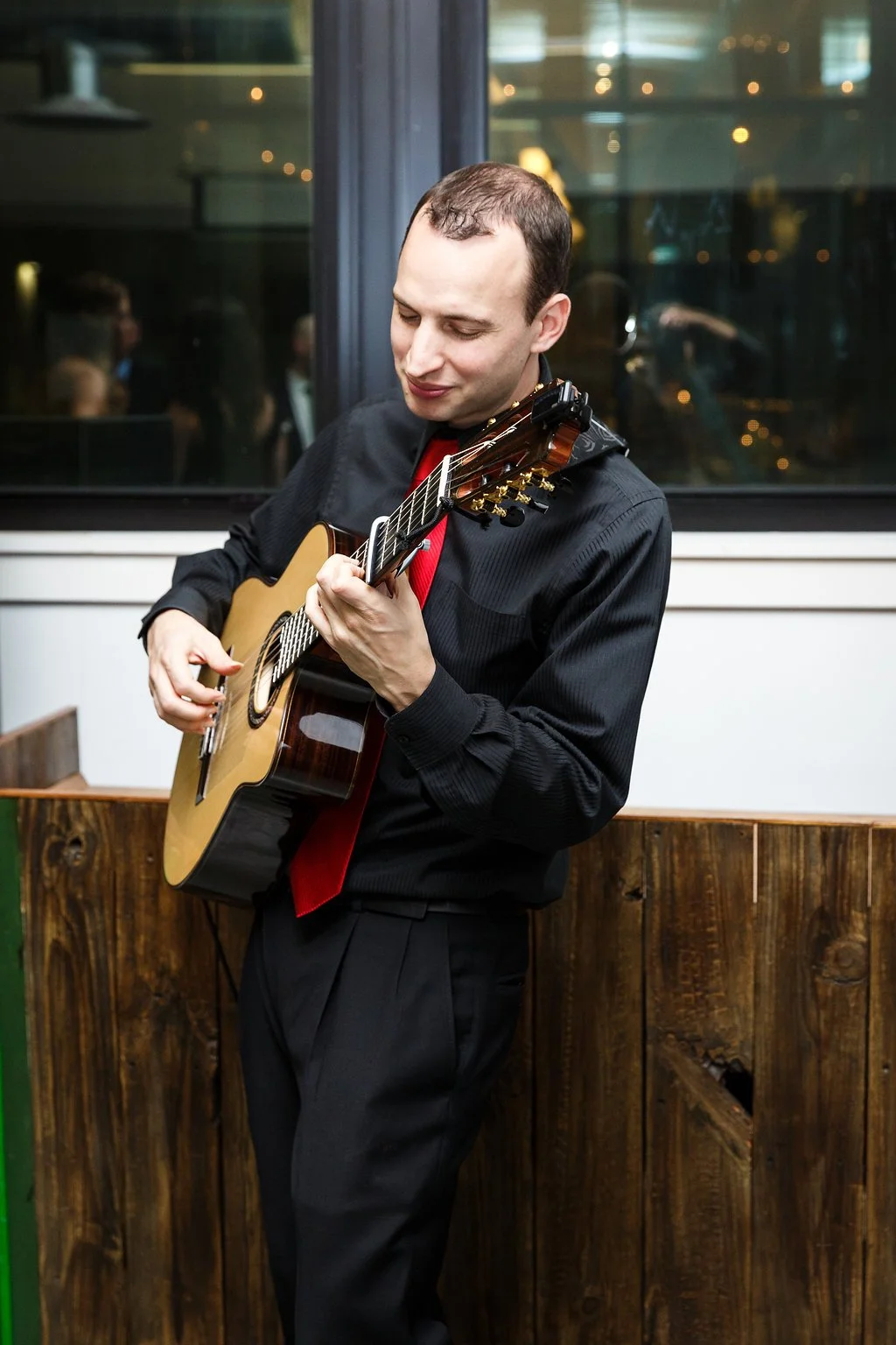 House concert host photo accompanying five-star testimonial