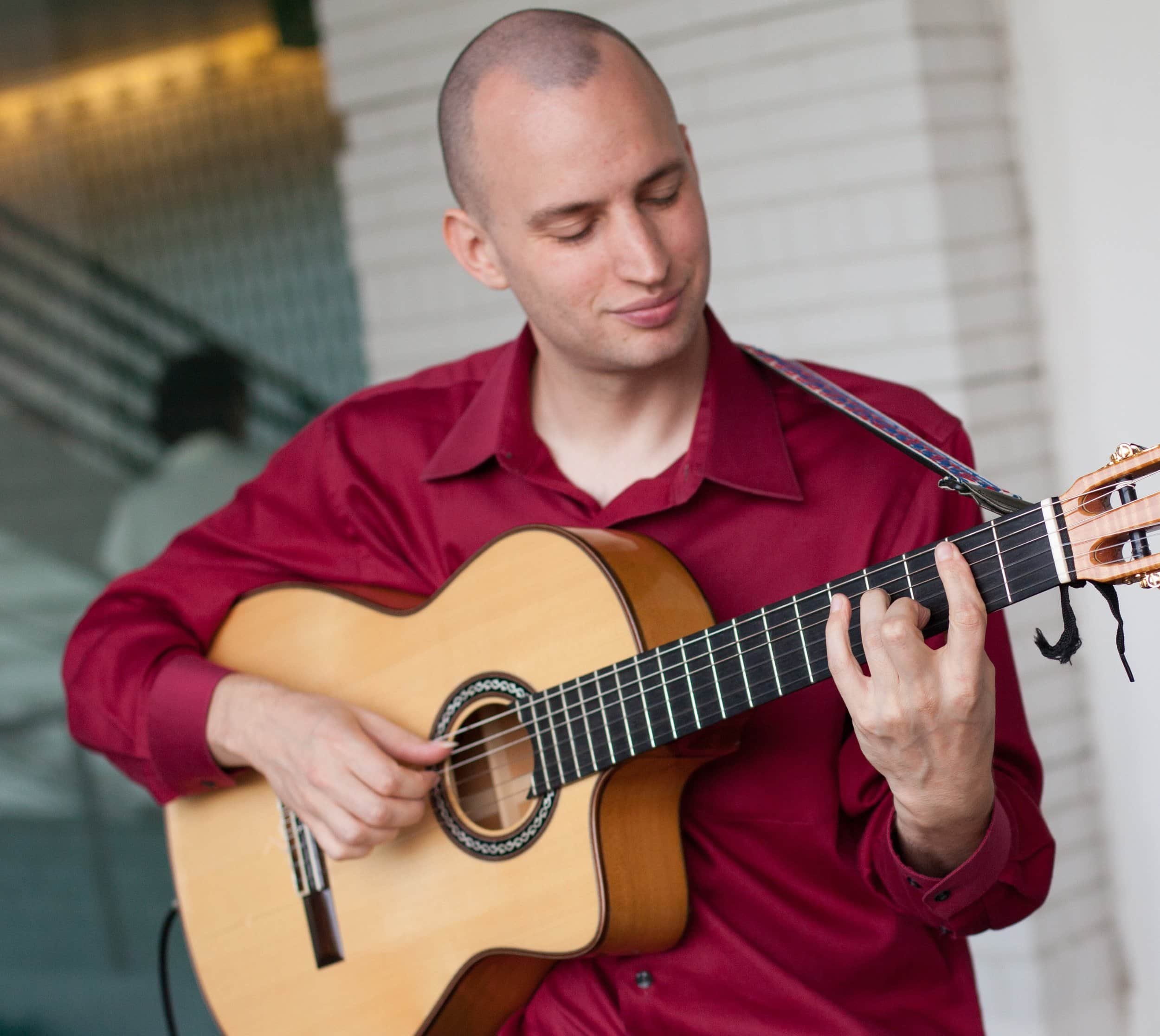 Wedding client photo accompanying five-star testimonial